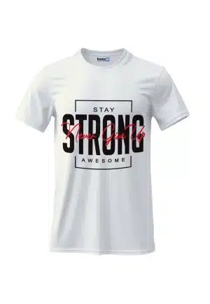 Personalized T-shirt with printed logo