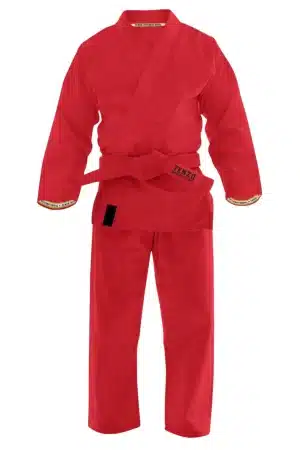 Men's BJJ Gi â€“red , Lightweight and Reinforced for Training and Competition