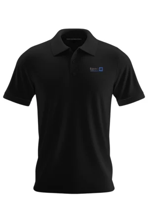 Premium polo shirt with custom logo embroidery