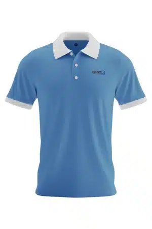 Premium polo shirt with custom logo embroidery