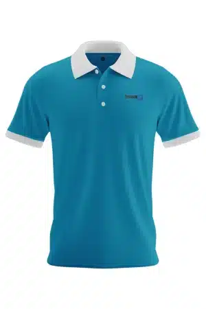 Premium polo shirt with custom logo embroidery