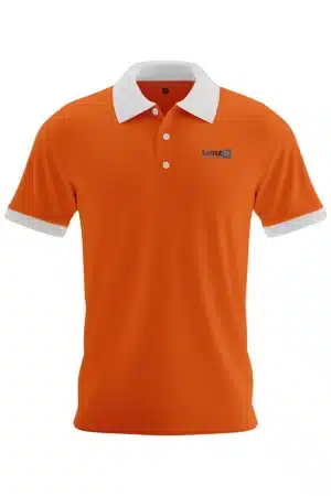Premium polo shirt with custom logo embroidery