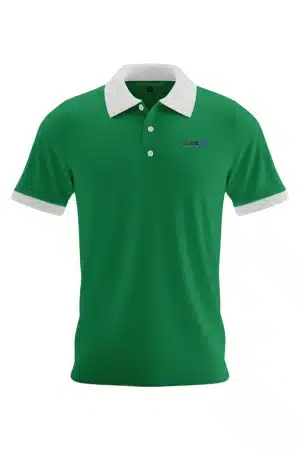 Premium polo shirt with custom logo embroidery