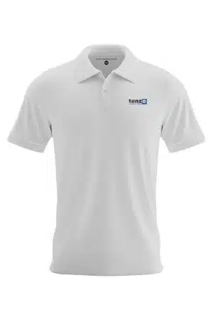 Premium polo shirt with custom logo embroidery