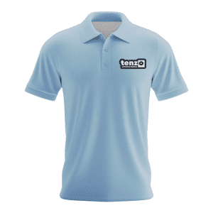 Premium custom polo shirt manufacturer with embroidered logo and breathable fabric design